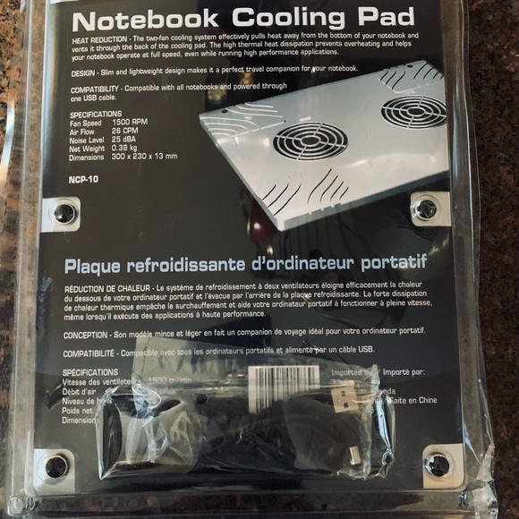 Notebook - Laptop cooling Pad - NEW in package - Picture 2 of 3